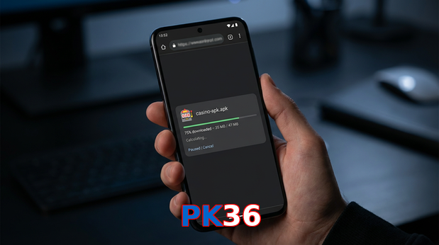 Main screen of PK36 apk page for PK players